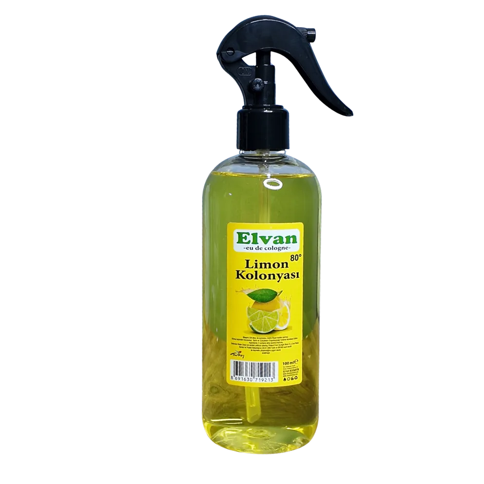 Elvan Limon Kolonyası 80° 400 ml hijyenik sprey
